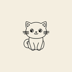 Cat Character Vector Illustration