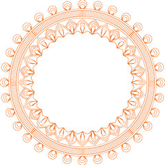 Beautiful flower art and mandala vector design