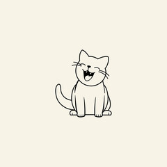 Cat Character Vector Illustration