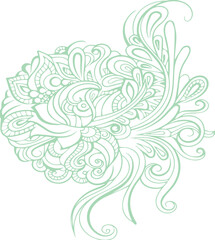 Beautiful flower art and mandala vector design