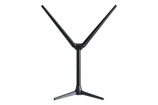 Digital TV antenna for smart tv isolated on transparent background
