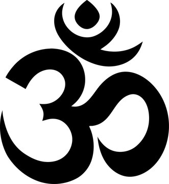 om symbol vector illustration