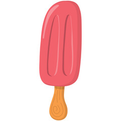 Ice cream cartoon illustration 