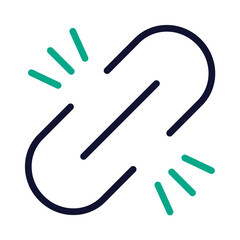 The act of establishing a connection between two or more elements can be undone at any time. This dynamic indicator is employed to denote the process of binding and releasing content.