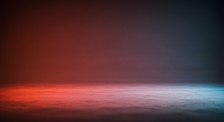 Studio Floor with Red and Blue Lighting