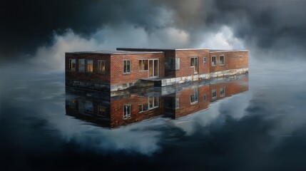 house over the river