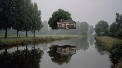 reflections in the water