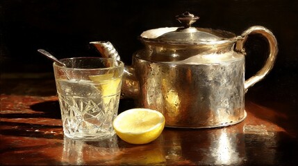 pitcher and glass of lemonade