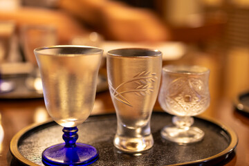 glass of japanese sake