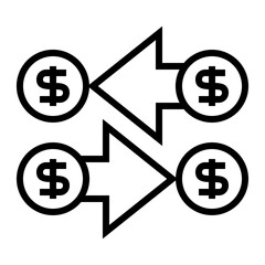 Currency Exchange Arrows