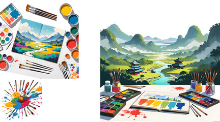 Brush Paint Paper World Art Day