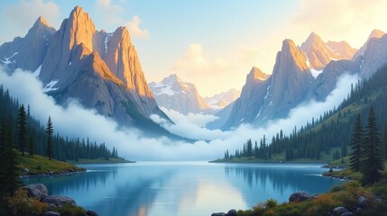 Nature's Harmony: Peaks and Valleys