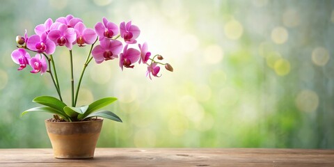 Beautiful Potted Orchid with Fresh Foliage, Mother's Day, flowers,  Mother's Day,flowers, bouquet
