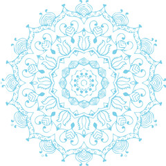 Beautiful flower art and mandala vector design