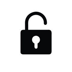 lock icon on white
