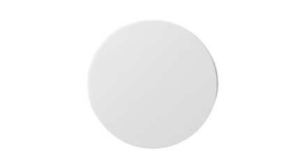 Minimalist white disc against black background