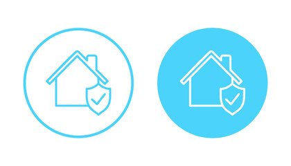 home insurance icon vector. home protection sign and symbol