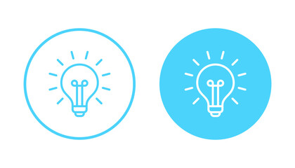 Lamp icon vector. Light bulb sign and symbol. idea symbol.