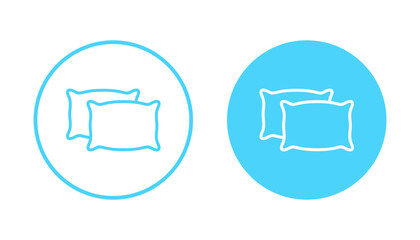 Pillow icon vector. Pillow sign and symbol. Comfortable fluffy pillow