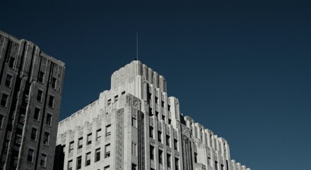 Fototapeta premium Grey and White City Building Under Blue Sky