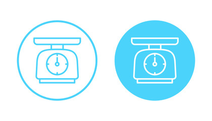 Scales icon vector. Weight scale sign and symbol