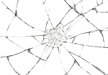 Transparent Cracked Glass Texture, broken window glass, transparent shatter, shatter texture, broken glass on transparent.