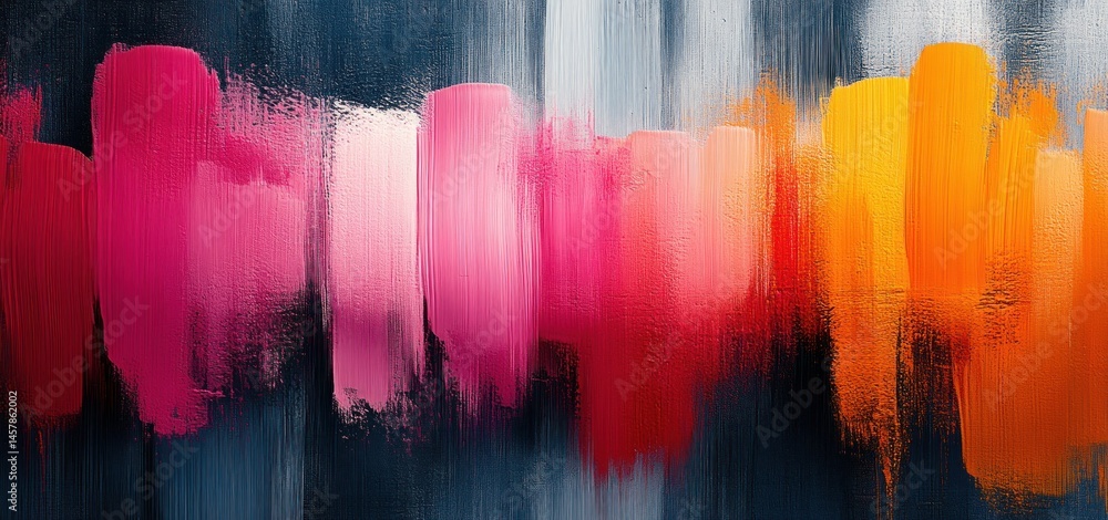 Poster vibrant hues: an abstract expression of color and texture