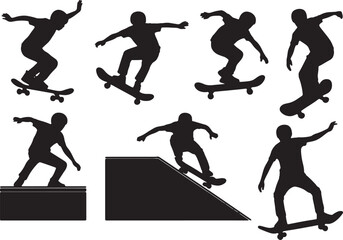 Obraz premium vector silhouettes of people