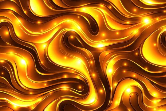 Abstract gold wavy background