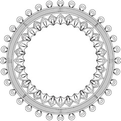 Beautiful flower art and mandala vector design