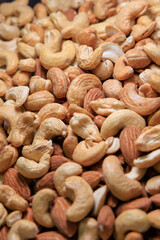 アーモンドとカシューナッツのテクスチャ