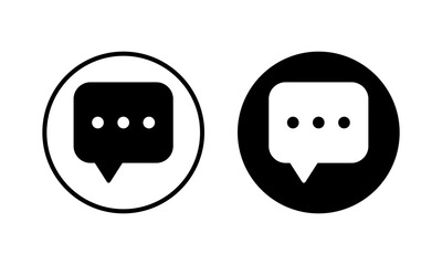 Chat icon vector illustration. speech bubble sign and symbol. comment icon. message