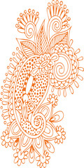 Beautiful flower art and mandala vector design