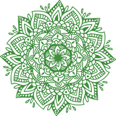 Beautiful flower art and mandala vector design