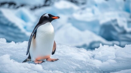 Obraz premium Standing on Ice