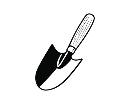 recommend clip art: Shovel illustration. digging and gardening in the soil