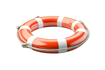 Orange Life Preserver Rescue Ring for Safety At Sea, or Pool Security.