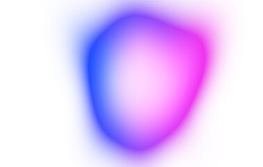 Abstract glow effect on transparent background, abstract glowing color gradients shape cutout on transparent background. Blurred aura gradients shape with glow effect.