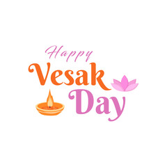 Design Poster Happy Waisak Day 2025 or vesak day  template design element vector 