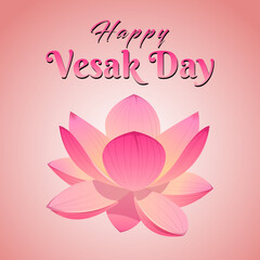 Design Poster Happy Waisak Day 2025 or vesak day  template design element vector 