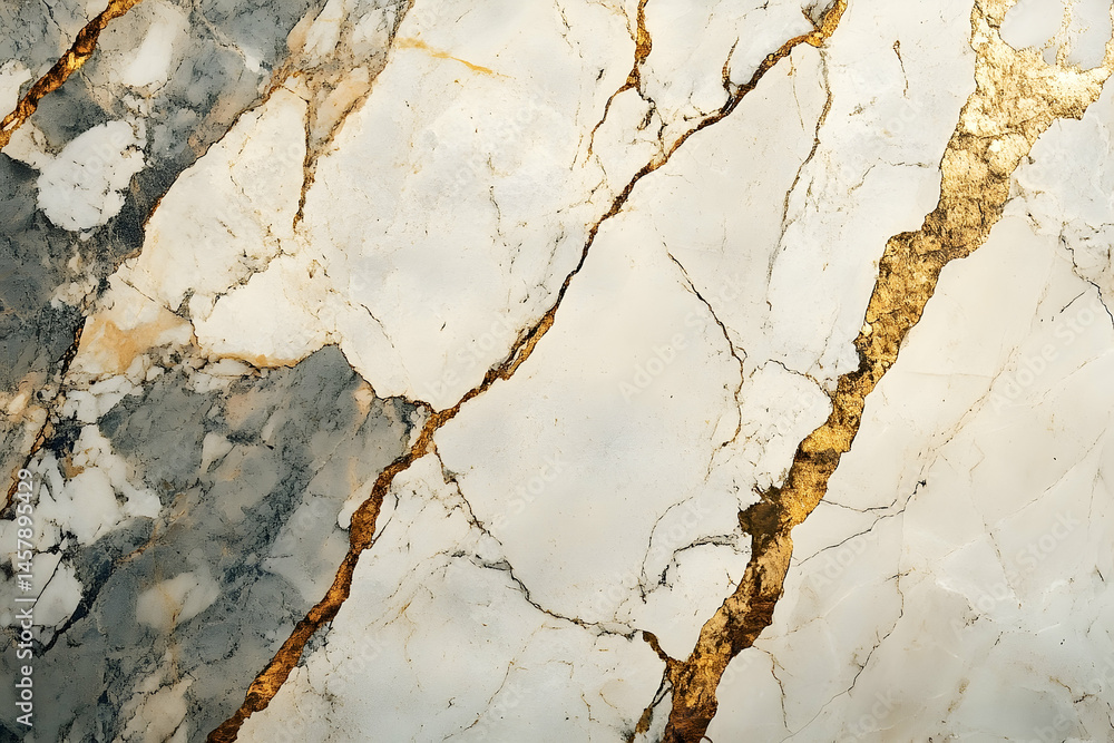Poster close-up view of a luxurious marble surface with intricate patterns.