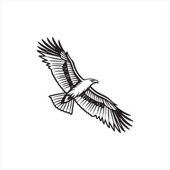 Flying Bird Silhouette Clipart