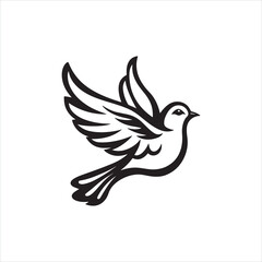 Flying Bird Silhouette Clipart