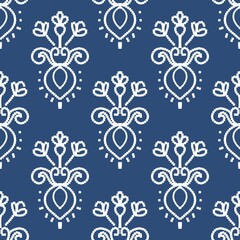 pattern batik flower damask ethnic boho ikat texture tribal geometric background