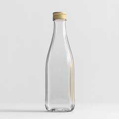 Fototapeta premium empty wine bottle isolated