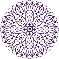Beautiful flower art and mandala vector design