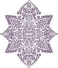 Beautiful flower art and mandala vector design