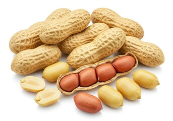 Roasted Peanuts Shelled Peanuts In Shell Tasty Snack Food Delicious Healthy Nutrition Energy Brown