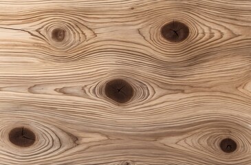 Detailed Natural Wooden Surface with Knots and Grain Patterns