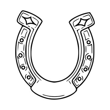 recommend clip art: rustic horseshoe outline design